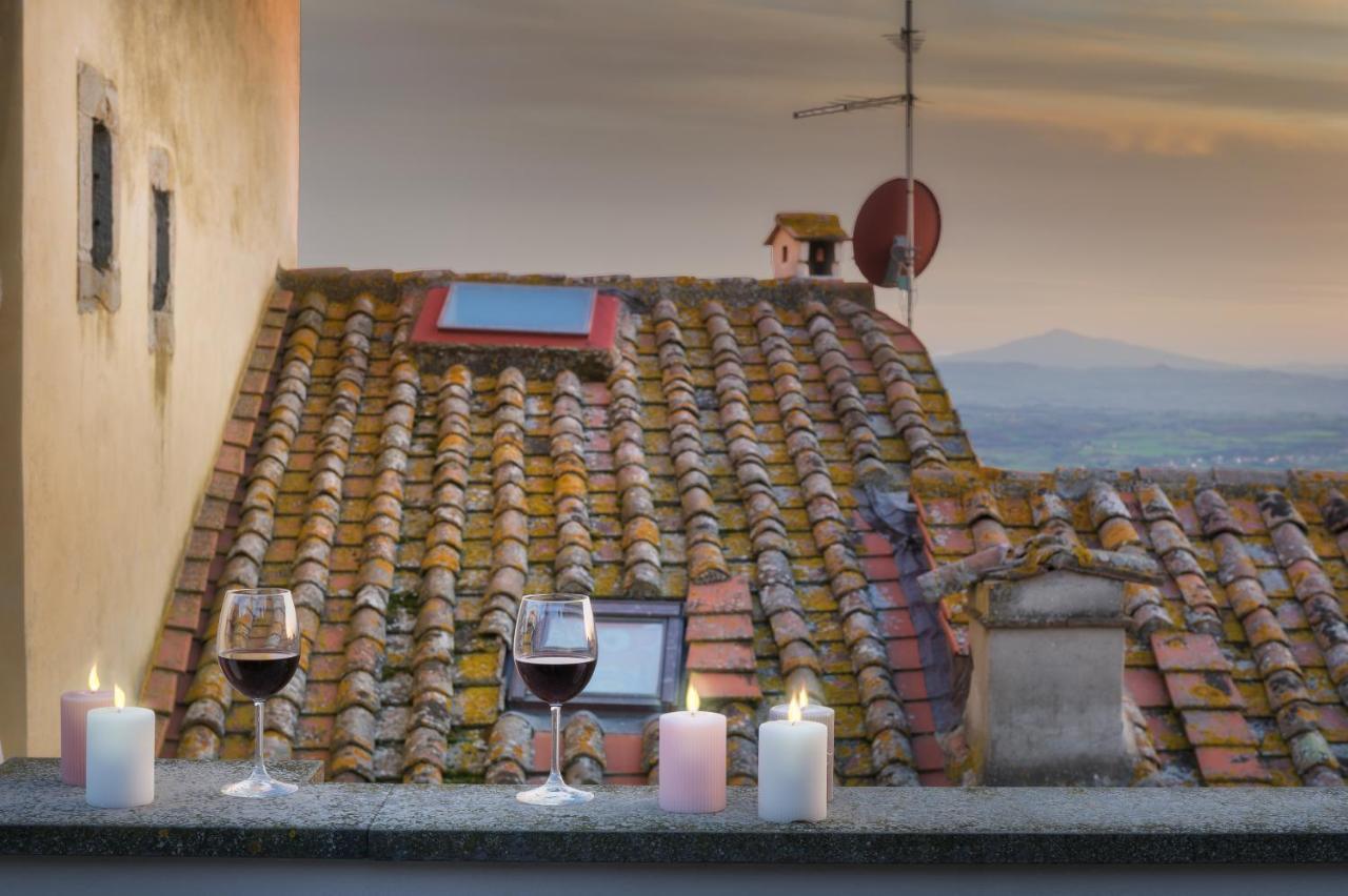 Terrazza Silena, Centro Storico Con Vista Cortona! Appartement Buitenkant foto