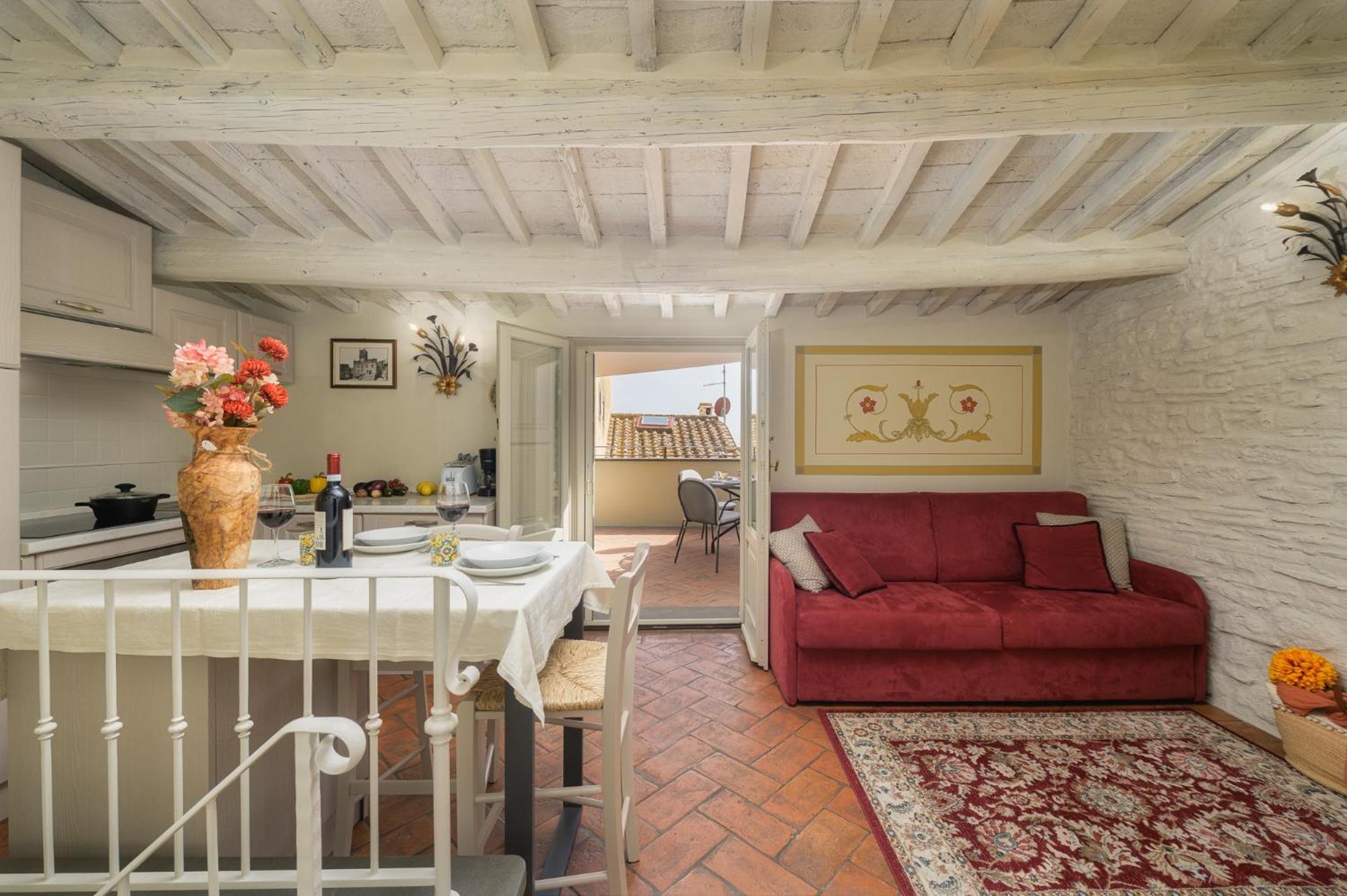 Terrazza Silena, Centro Storico Con Vista Cortona! Appartement Buitenkant foto